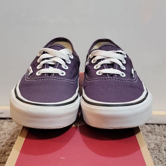Vans Unisex Authentic Low-Top Purple Sneakers Size Women's 5.5 Men's 4 - Picture 4 of 10